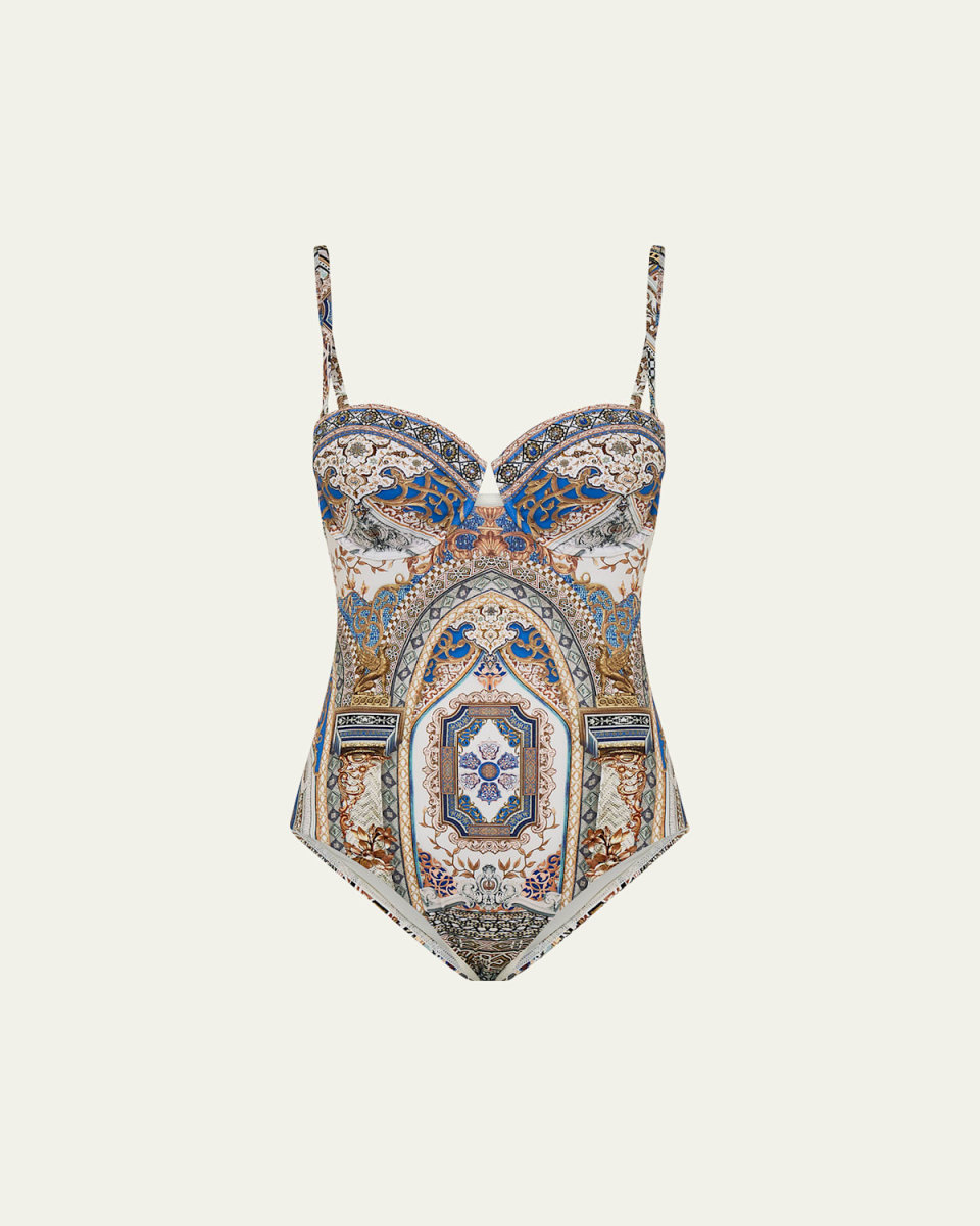 Make Me Your Mosaic Underwire One-Piece Swimsuit